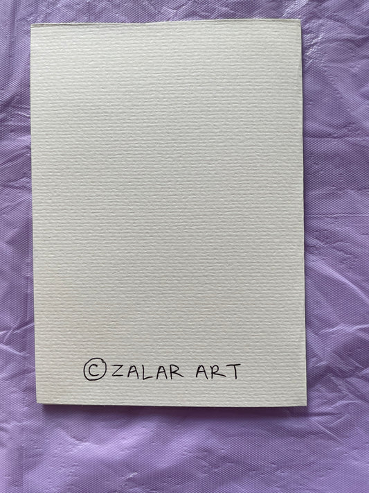 Custom spider illustration card, hand-made and original.