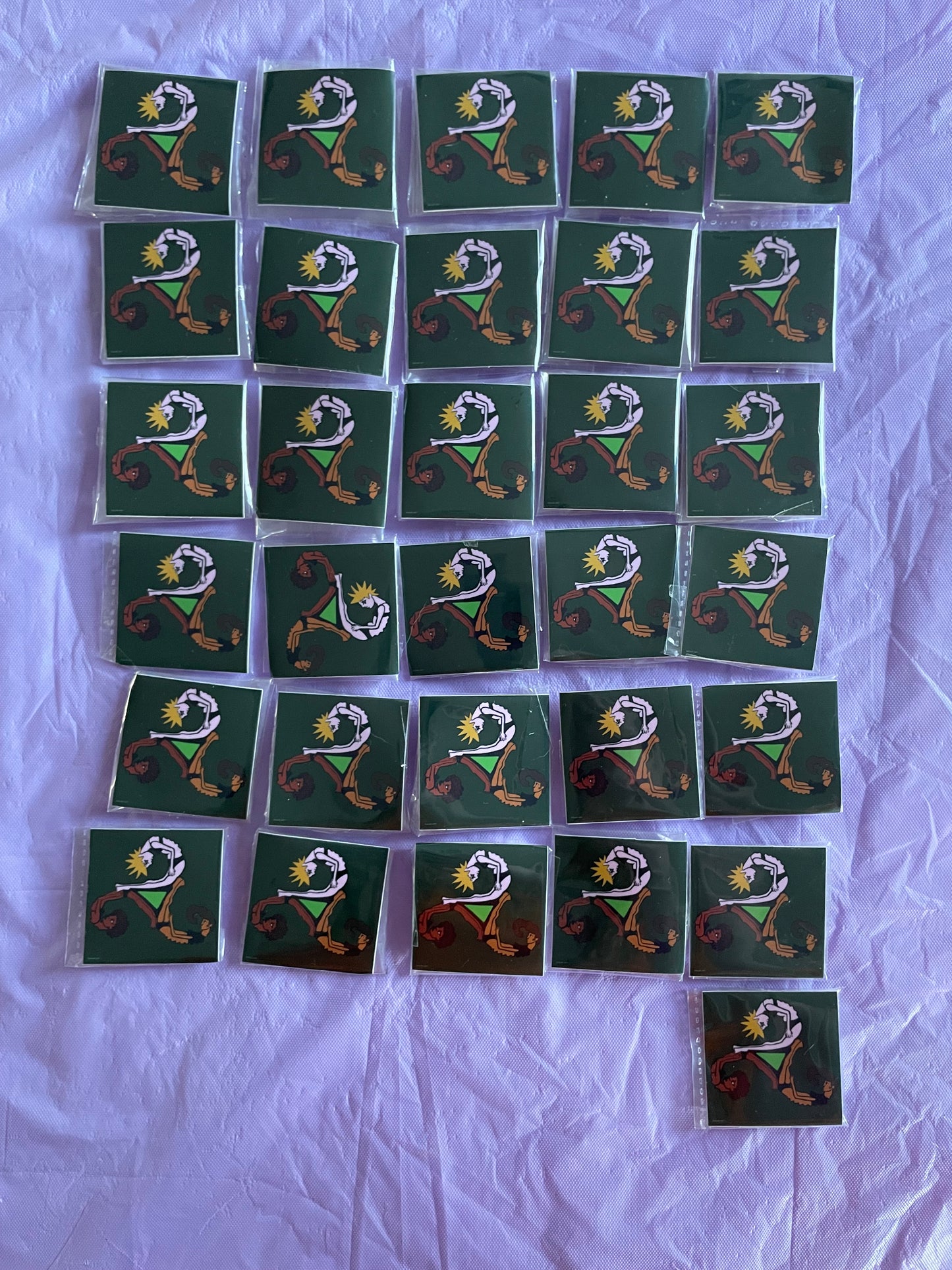 customised triskelion design sticker