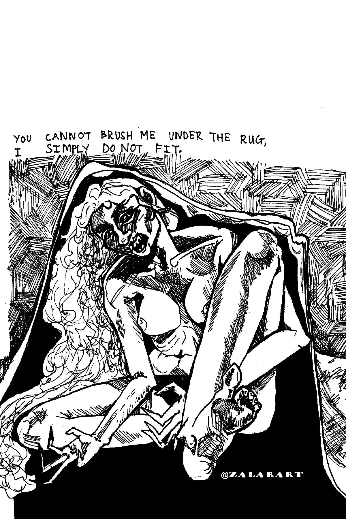 THERMAL STICKER, black and white.