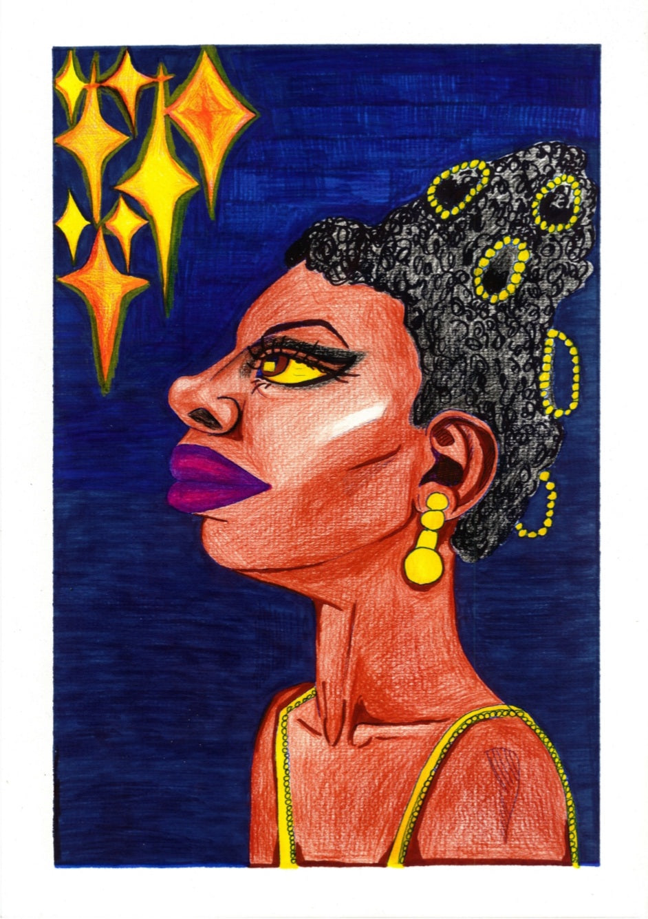 Nina Simone, original artwork.