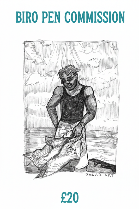 Biro Pen Commission - Man