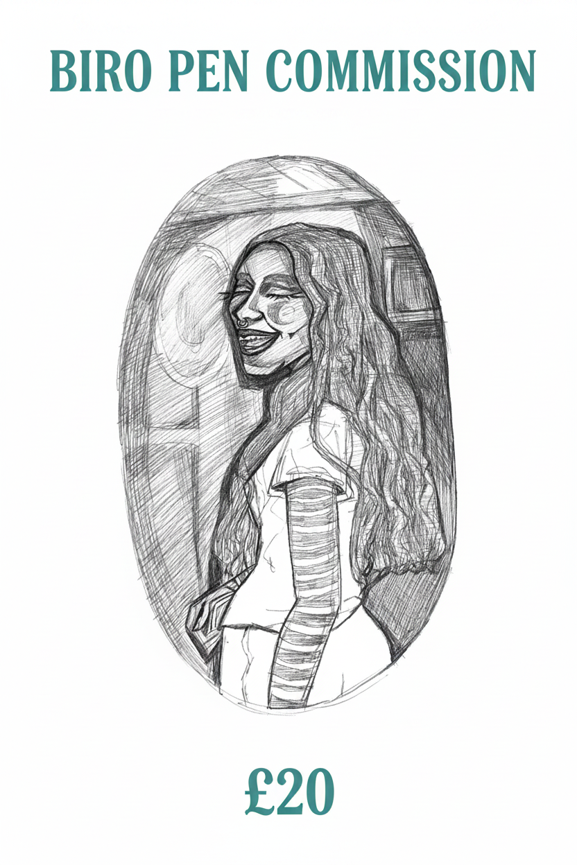 Biro Pen Commission - Woman
