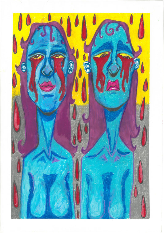 The light in the dark, original caricature.