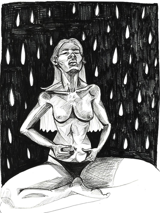 rainy day, ink on a4 paper.